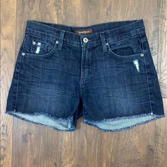 James Jeans Shorty Cutoff Distressed Denim Shorts - Picture 2 of 9